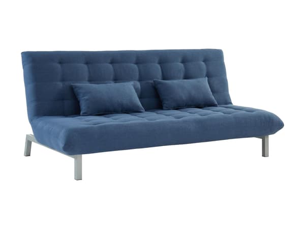 Vente-unique - HORNET 3-sits klick-klack bäddsoffa i tyg - Blå