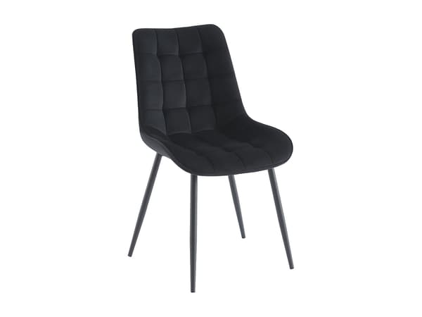 Vente-unique - EVAELA bord och 4 OLLUA stolar - Vitt och svart
