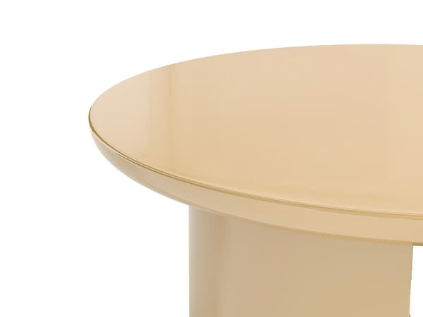 Vente-unique - Soffbord av MDF - Lackerad beige - DERLALI