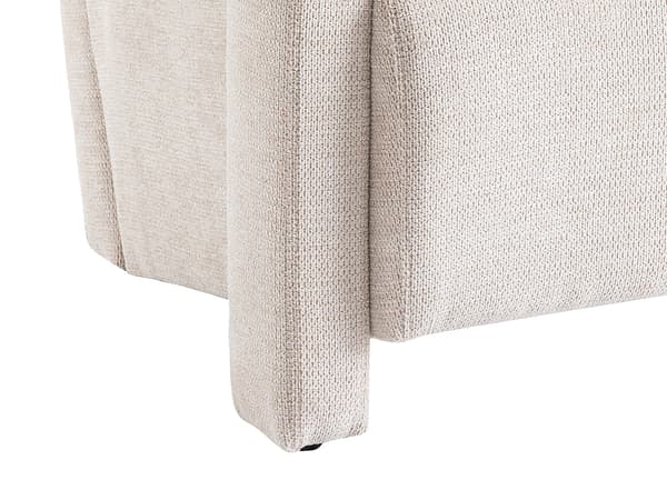 Vente-unique - ISPARTA beige fåtölj i texturerat tyg