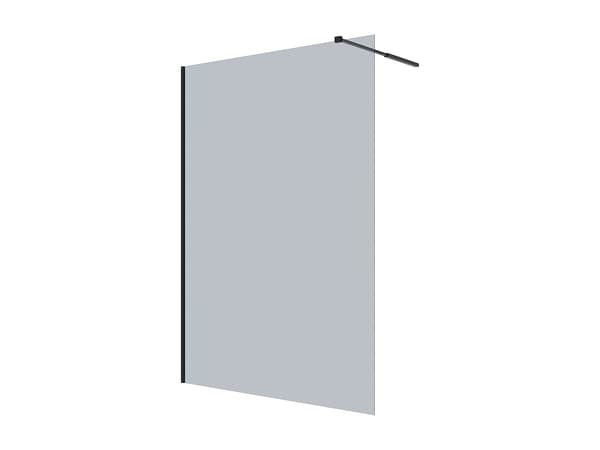 Vente-unique - Walk-in-dusch - Rökgrått glas - 140x200 cm - MALIKA II