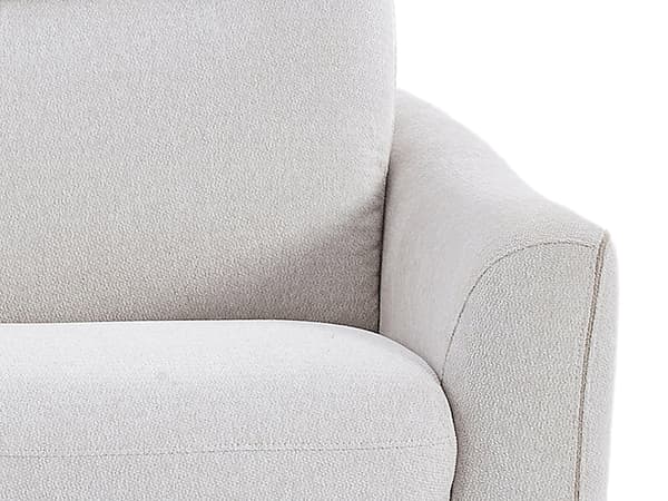 Vente-unique - Bäddsoffa express 3-sits i beige tyg SOVANIA