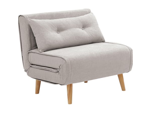 Vente-unique - Bäddfåtölj i tyg - Beige VALERIO