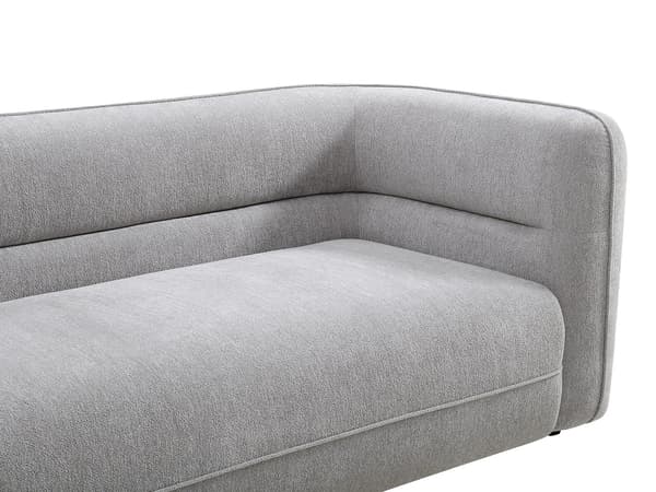 Vente-unique - TALIENA 3-sits soffa och fåtölj i grått chenilletyg