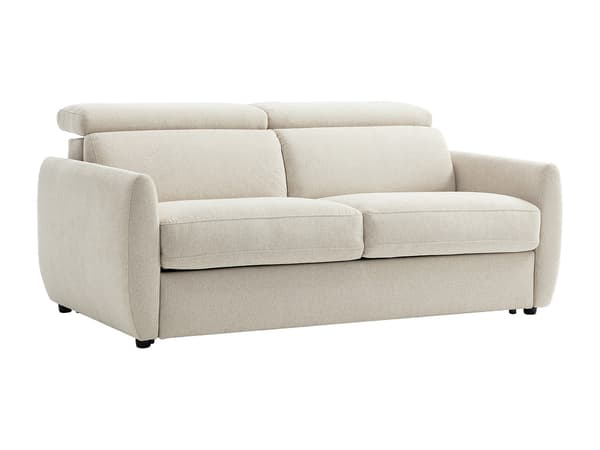 Vente-unique - 3-sits bäddsoffa express i beige tyg SOVALI