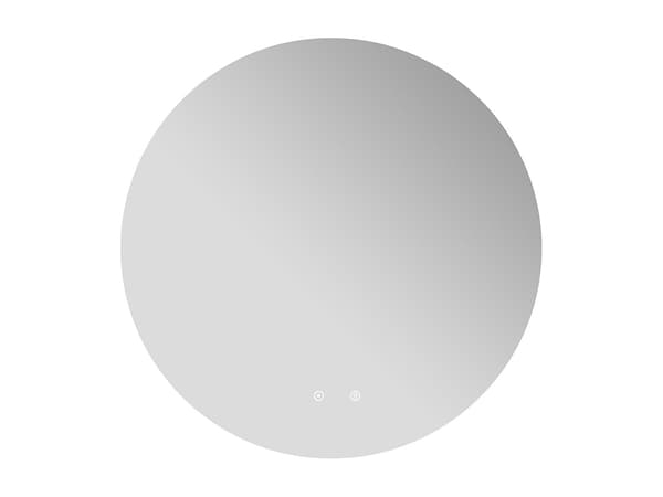 Vente-unique - Oval badrumsspegel utan ram med imskydd och LED-belysning - D60 cm - ROMULA