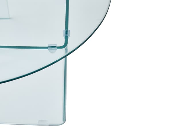 Vente-unique - Soffbord i härdat glas - ADAMO