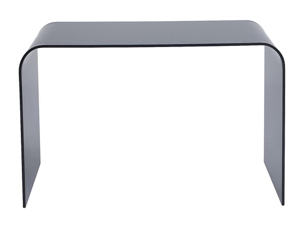 Vente-unique - Skrivbord - Härdat glas - Antracit - KARDEMO