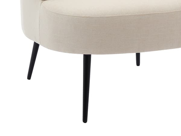 Vente-unique - Beige tygfåtölj CAMEDO