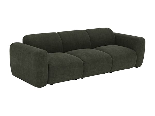 Vente-unique - 4-sits modulsoffa i grön tyg av Maison Céphy POGNI