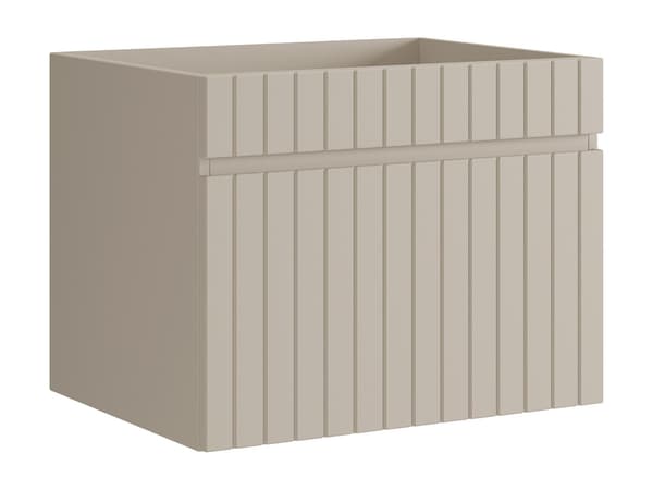 Vente-unique - Beige rändigt hängande underskåp - 60 cm - SATARA