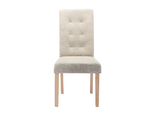 Vente-unique - Set med 2 stolar i tyg och trä - Beige - VILLOSA