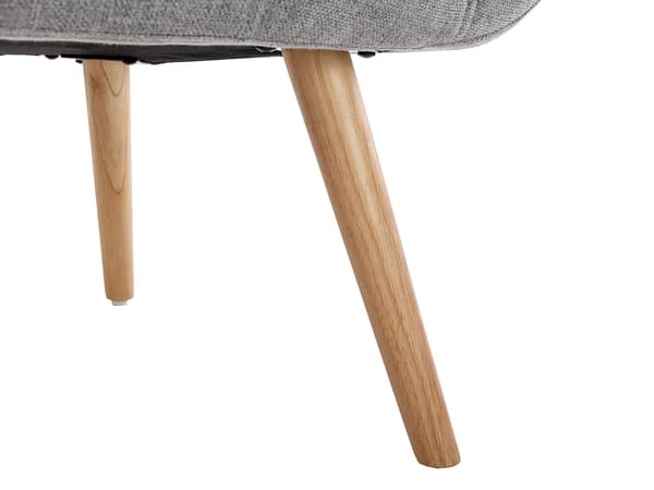 Vente-unique - Fåtölj i grått tyg LUOSTO