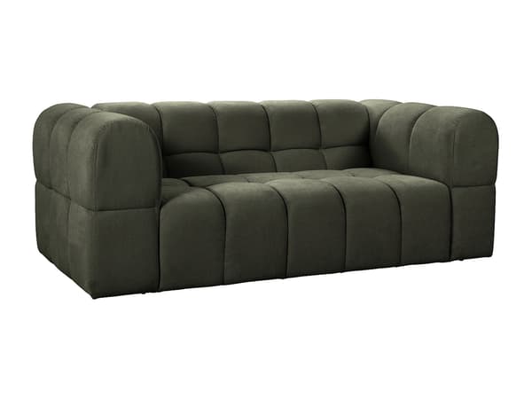 Vente-unique - 2-sitsig soffa i texturerat tyg - Khaki RIMALO