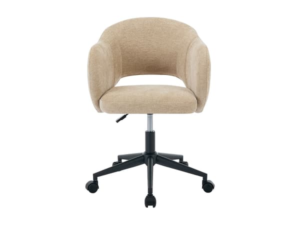 Vente-unique - Kontorsstol - Texturerat tyg - Beige - ACACILIO