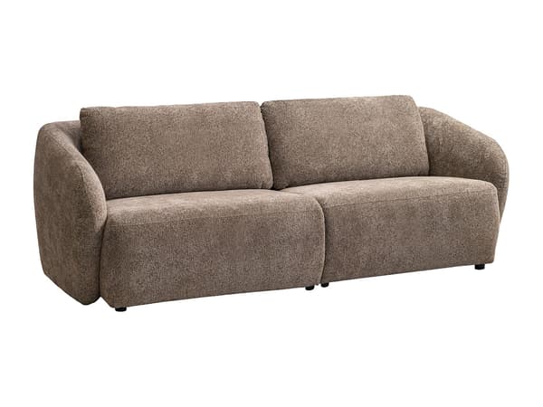 Vente-unique - 3-sitsig soffa i taupefärgat chenilletyg LIRUNO