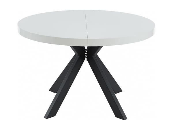 Vente-unique - KOMONI bordsset + 4 MORONI stolar - Vit lack och terrakotta