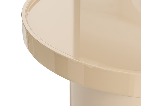 Vente-unique - Soffbord i MDF - Lackerad beige - SYBEVA
