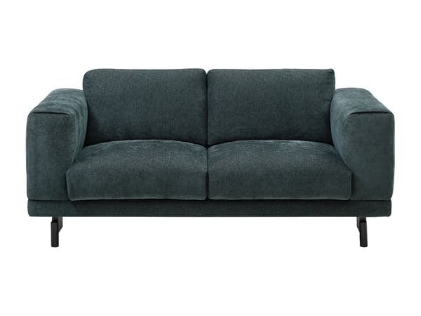 Vente-unique - 2-sits soffa i grön chenille-tyg DEMBOLA