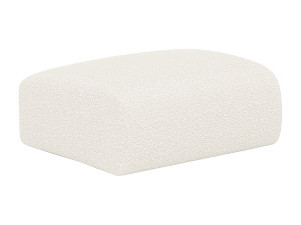 Vente-unique - POGNI puff i vit bouclétyg från Maison Céphy