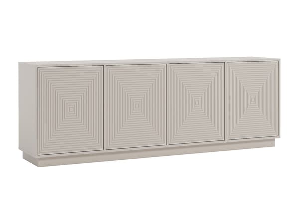 Vente-unique - Sideboard med 4 dörrar i MDF - Beige - MEZULIA