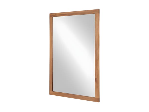 Vente-unique - Rektangulär spegel med ram av akaciaträ - 90 x 60 cm - SEPANG