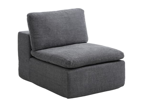 Vente-unique - 3-sits modulär soffa i antracitgrått tyg CORTOLINE