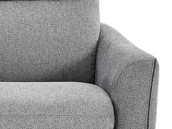 Vente-unique - Bäddsoffa express 3-sits i grått tyg SOVANIA