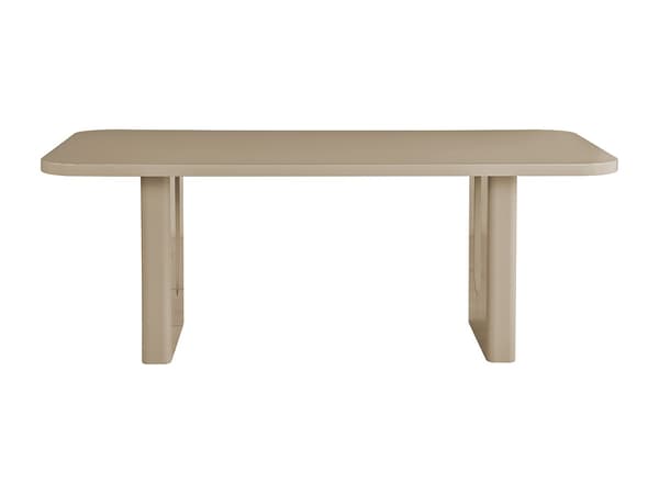 Vente-unique - MDF matbord för 8 personer - Taupe - NAKONI