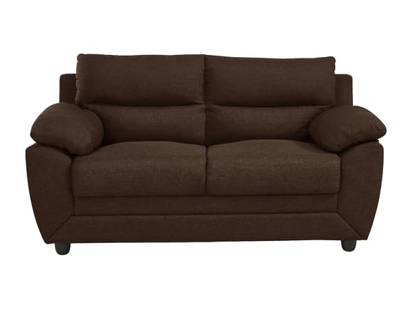 Vente-unique - 3-sitssoffa och 2-sitssoffa i brunt tyg MANOA