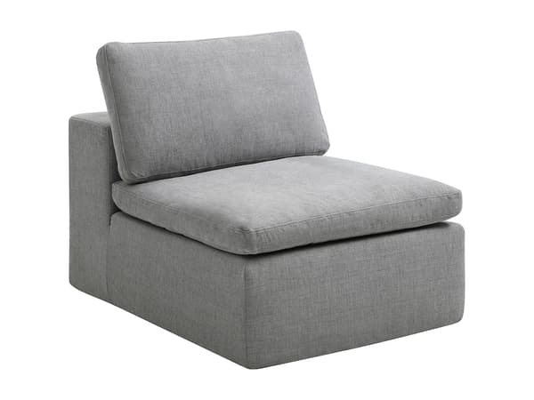 Vente-unique - 3-sits modulär soffa i grått tyg CORTOLINE