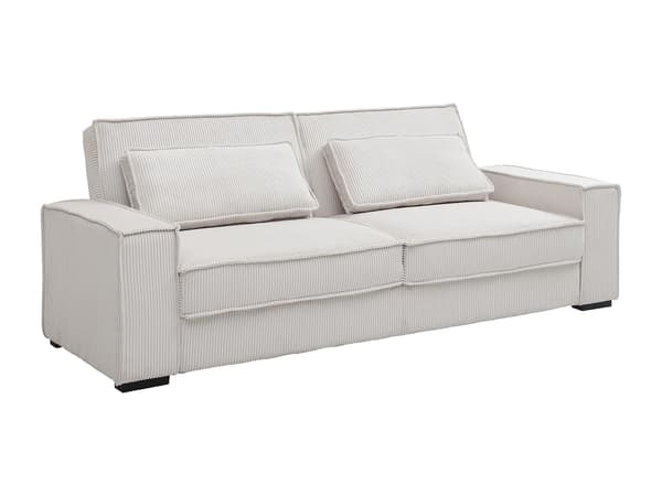 Vente-unique - 3-sits bäddsoffa i beige manchester FINORO
