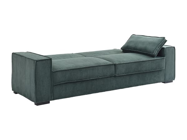 Vente-unique - 3-sits bäddsoffa i grön manchester FINORO