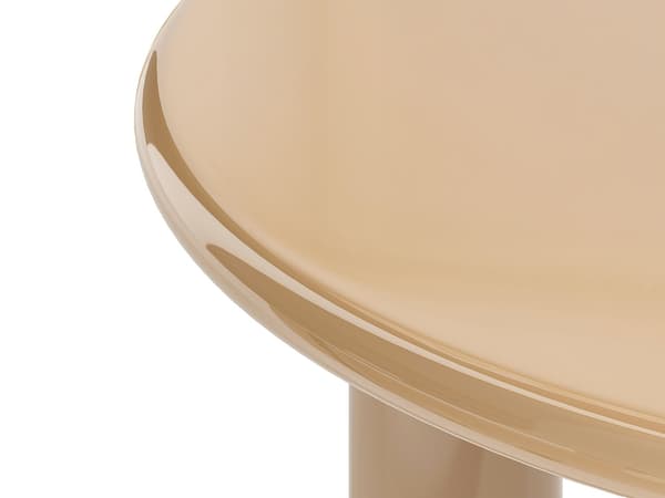 Vente-unique - Soffbord i MDF - Lackad beige - BENESA