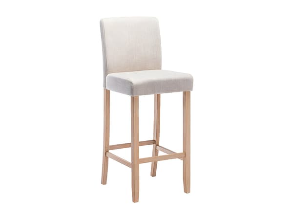 Vente-unique - Set med 2 barstolar i beige tyg  ROVIGO