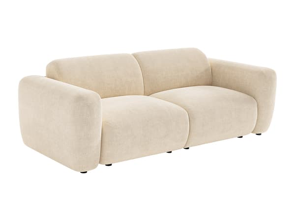 Vente-unique - 3-sits modulsoffa i beige tyg från Maison Céphy POGNI