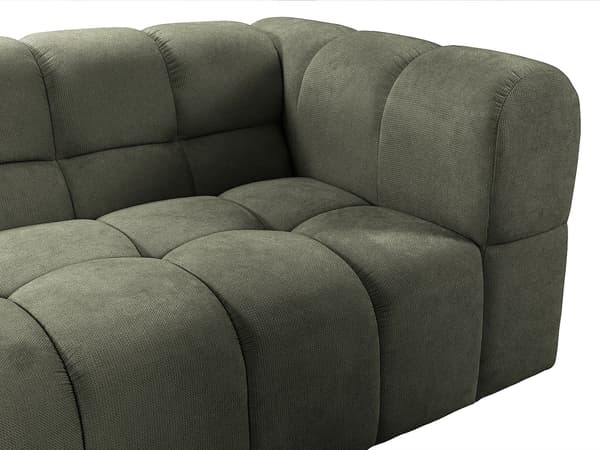 Vente-unique - 2-sitsig soffa i texturerat tyg - Khaki RIMALO