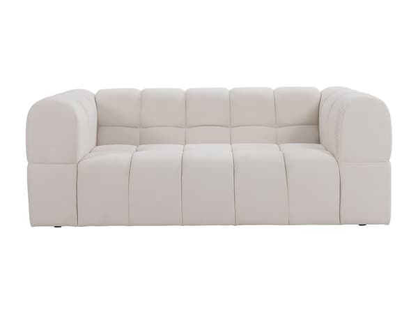 Vente-unique - 2-sitsig soffa i texturerat tyg - Beige RIMALO