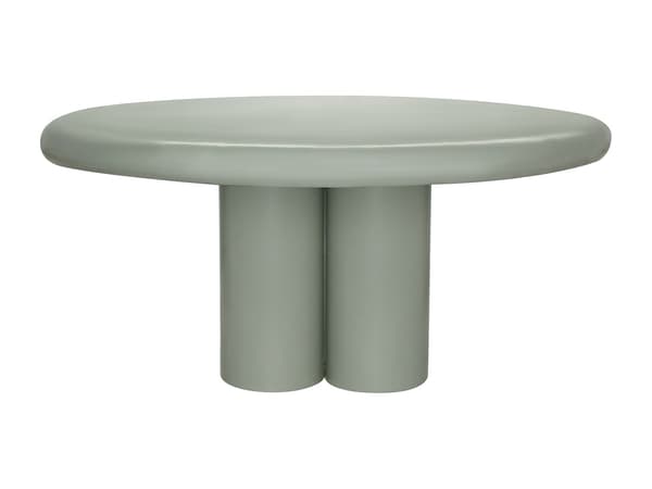 Vente-unique - Soffbord i metall - Grön - JORINA