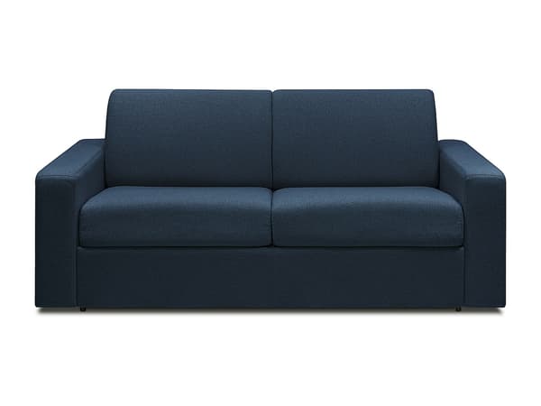 Vente-unique - COGLIO 3-sits express-bäddsoffa i midnattsblått tyg