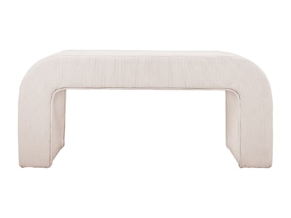 Vente-unique - Manchesterbänk - Krämfärg - CALVELO