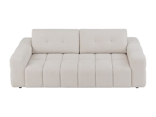 Vente-unique - SOPELANA 3-sitssoffa i beige texturerat tyg