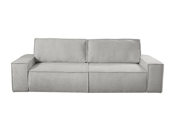 Vente-unique - AMELIA 4-sits bäddsoffa i grått bouclétyg