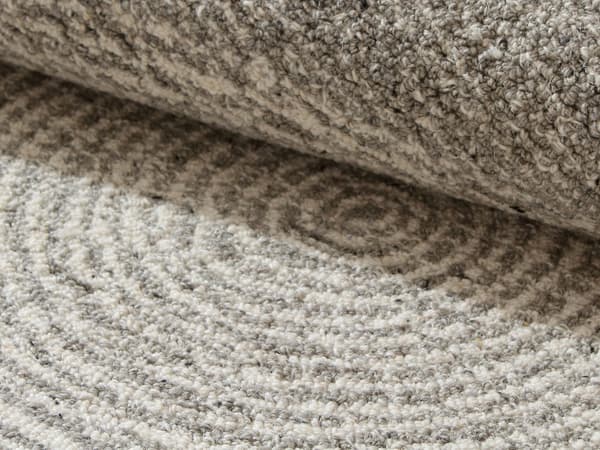 Vente-unique - Tuftad matta 100% ull - 200 x 290 cm - Grå - 1800g/m² - NELUNE