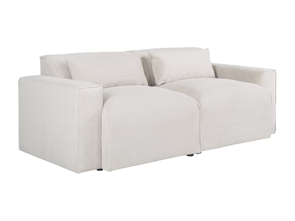 Vente-unique - Tresitsig soffa i beige manchester beige VELINOR