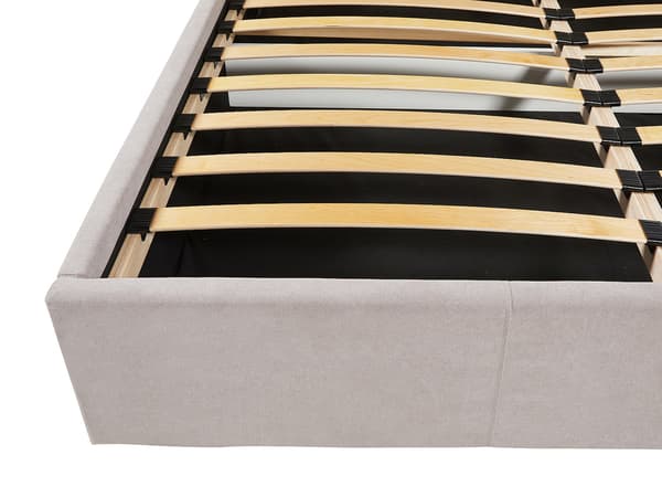 Vente-unique - 160 x 200 cm säng med förvaring - Tyg - Beige - ELIAVA