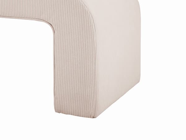 Vente-unique - Manchesterbänk - Krämfärg - CALVELO