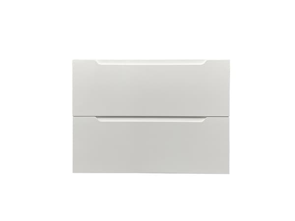 Vente-unique - Enkelt Väggmonterat handfat - Vit - 80 cm - STEFANIE