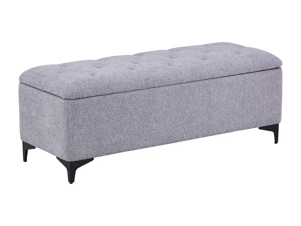 Vente-unique - Förvaringsbänk – Tyg – Grå - SABILO