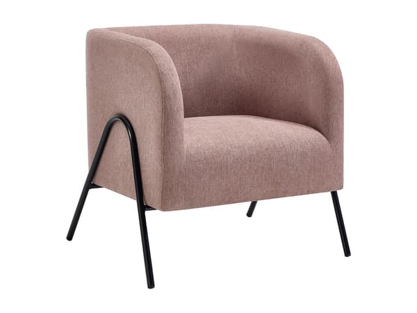 Vente-unique - BLINODA rosa tygfåtölj